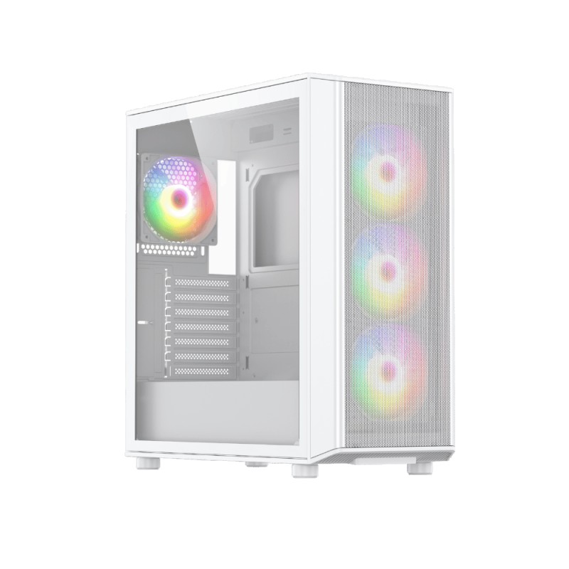 CASE RAIDMAX X606 WHITE ARGB 4 FANS