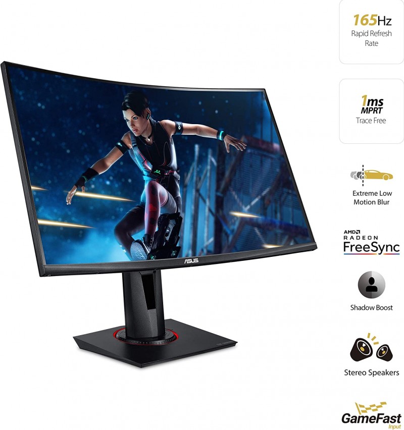 MONITOR ASUS 27P VG27VQ CURVED 165HZ - Max Frame