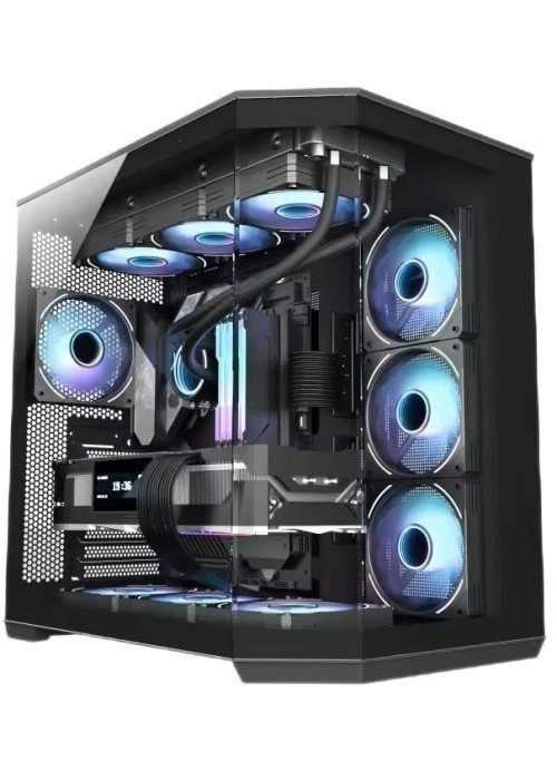 CASE ARES D60 AQUARIUM BLACK 7FANS RGB