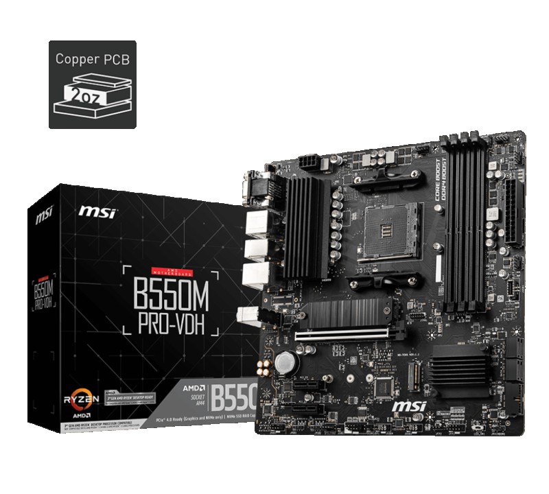 MOTHERBOARD MSI B550M-A PRO VDH