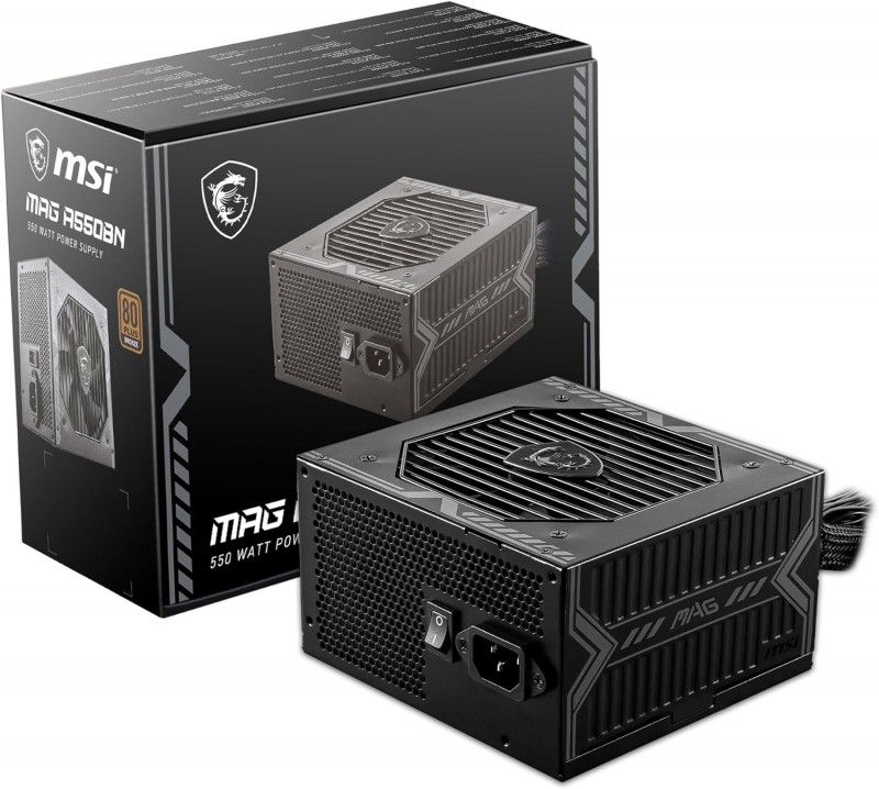 POWER SUPPLY MSI MAG A550BN 550W +80 BRONZ