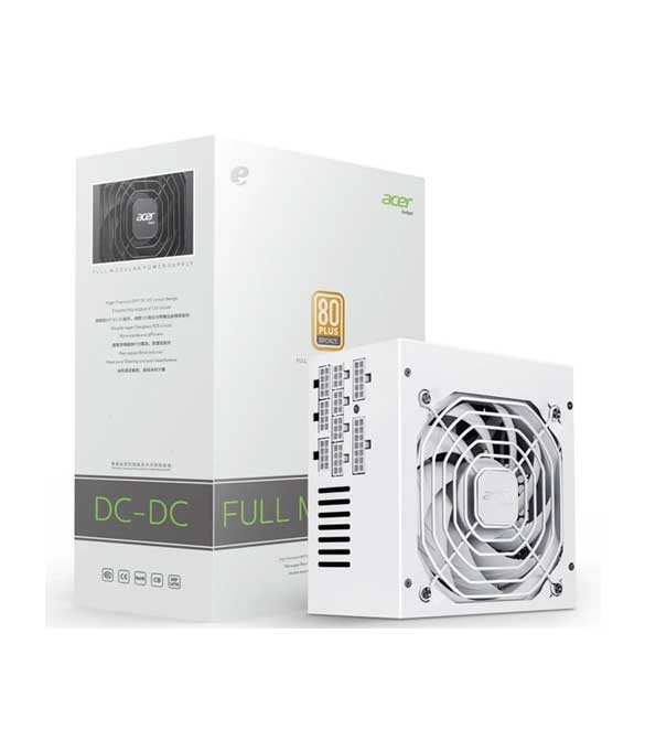 POWER SUPPLY ACER 650W FULL MODULAR +80 BRONZE WHITE