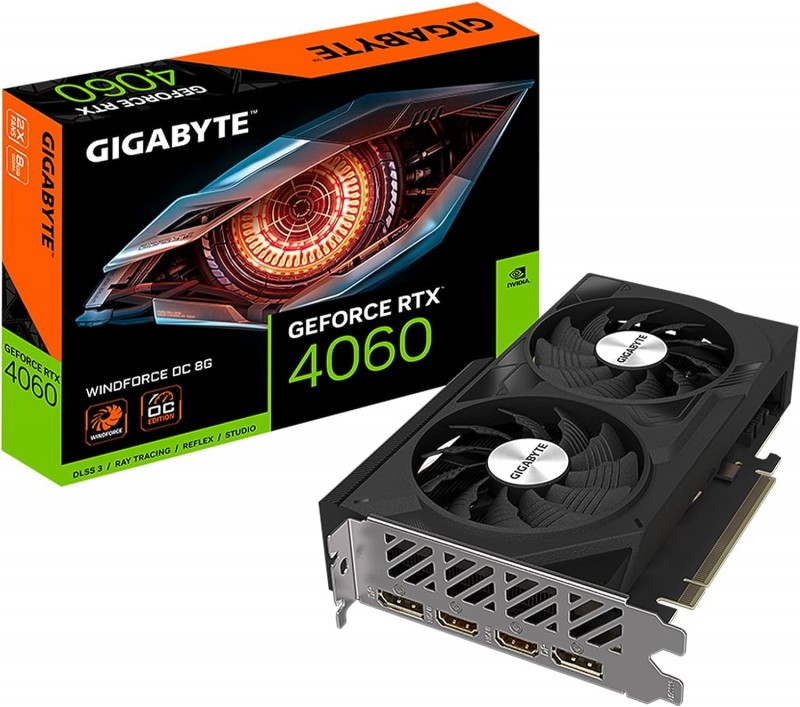 GPU NVIDIA GIGABYTE RTX 4060 Ti WINDFORCE OC 8 GO GDDR6