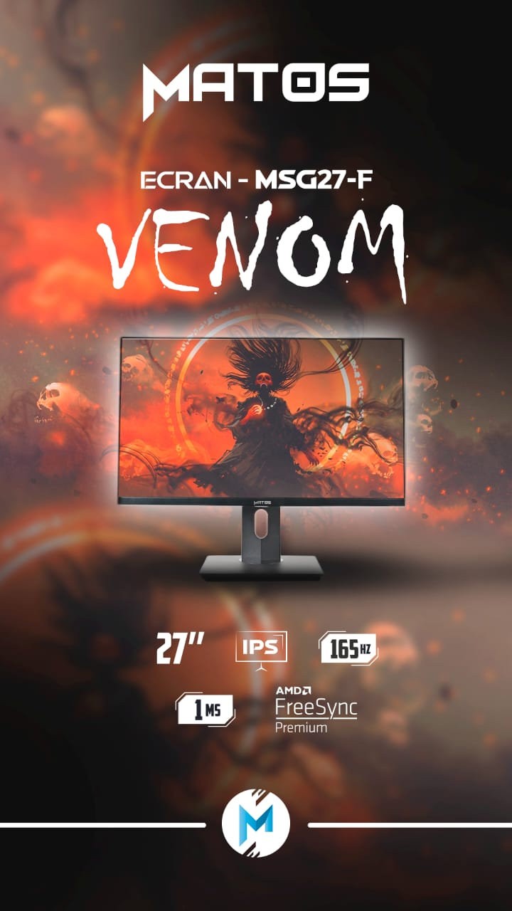 MONITOR MATOS 27P MSG27-F VENOM IPS/165HZ/1MS/FHD