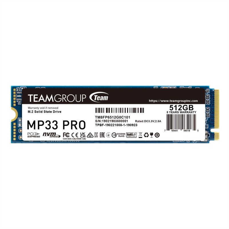 SSD M.2 TEAM GROUP MP33 PRO 512GB NVME