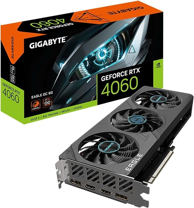 GPU NVIDIA GIGABYTE EAGLE RTX 4060 OC 8Go GDDR6