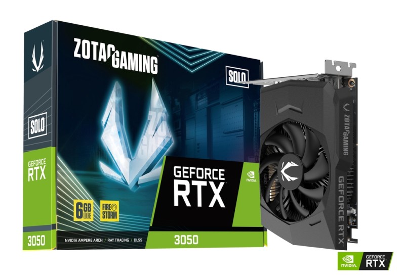 GPU NVIDIA RTX 3050 ZOTAC GAMING SOLO 6GB