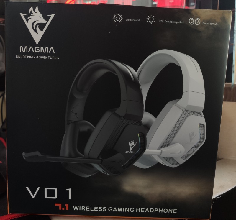 HEADSET MAGMA VALIVOX V01 BLACK USB 7.1 RGB