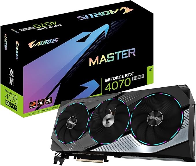 GPU NVIDIA RTX 4070 SUPER GIGABYTE AORUS MASTER 12GB OC GDDR6