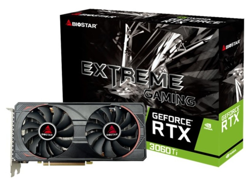 GPU NVIDIA BIOSTAR RTX 3060TI 8GB GDDR6