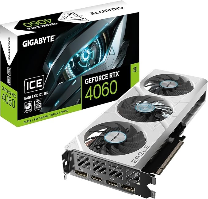 GPU NVIDIA RTX 4060 GIGABYTE OC ICE 8GB