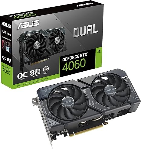 GPU NVIDIA RTX 4060 ASUS DUAL OC 8GB GDDR6