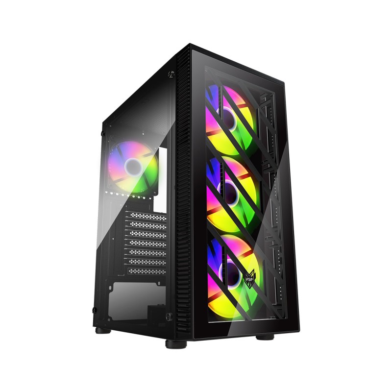 CASE FSP CST 192 4X FANS BK